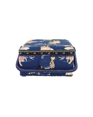Sewing box 20x20x11cm musician cat