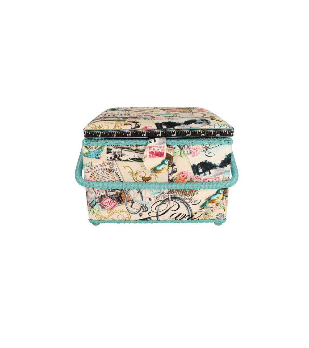 Sewing box 26x26x19cm paris
