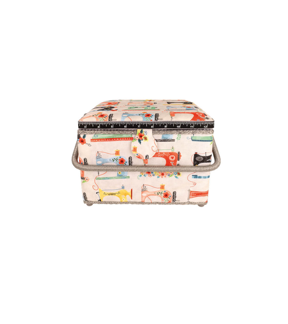 Sewing box 26x26x19cm vintage box