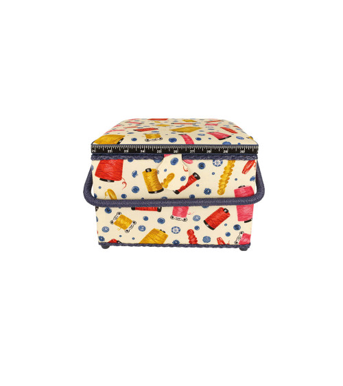 Sewing box 26x26x19cm sewing threads
