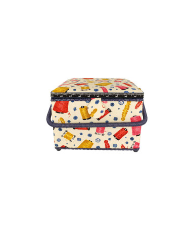 Sewing box 26x26x19cm sewing threads