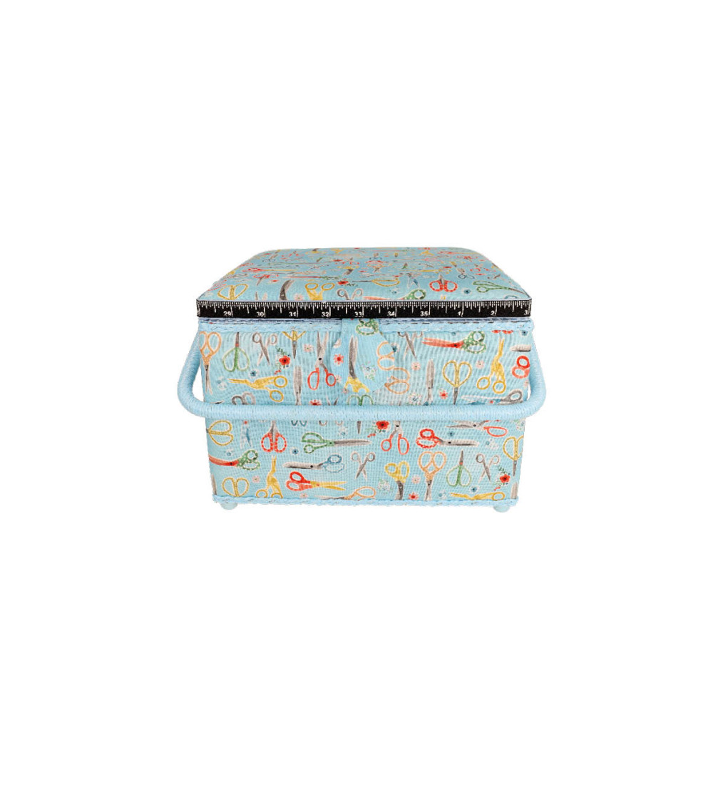 Scatola da cucito 26x26x19 cm forbici da cucito