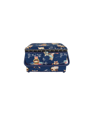 Sewing box 18.5x26x16cm musician cat