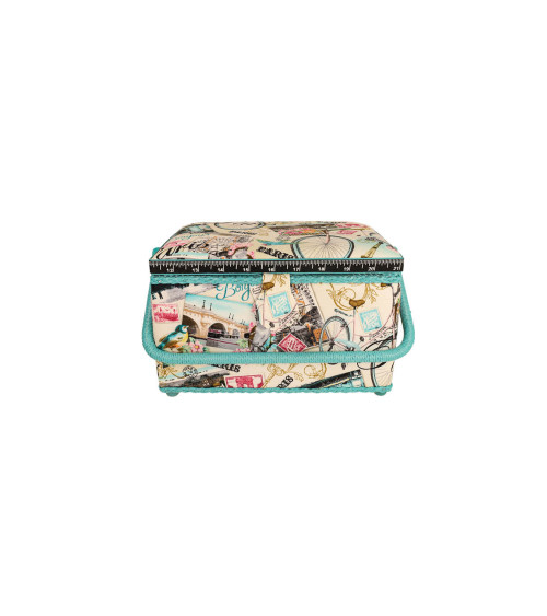 Sewing box 18.5x26x16cm Paris