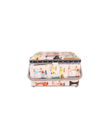 Sewing box 18.5x26x16cm vintage box