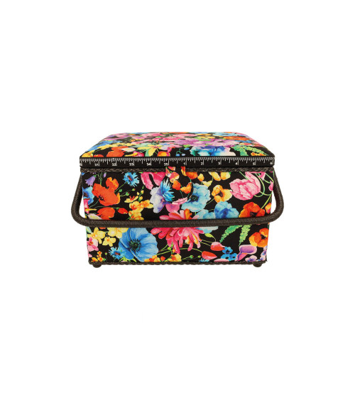 Sewing box 21x28.5x19.5cm flowers