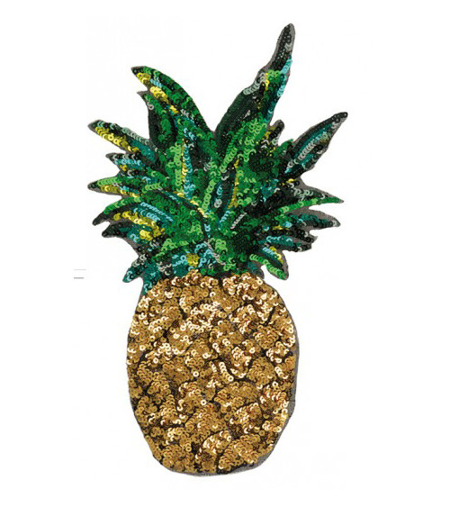 Ecusson thermocollant Ananas doré