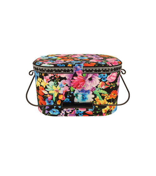 Sewing box 21x31x17.5cm flowers