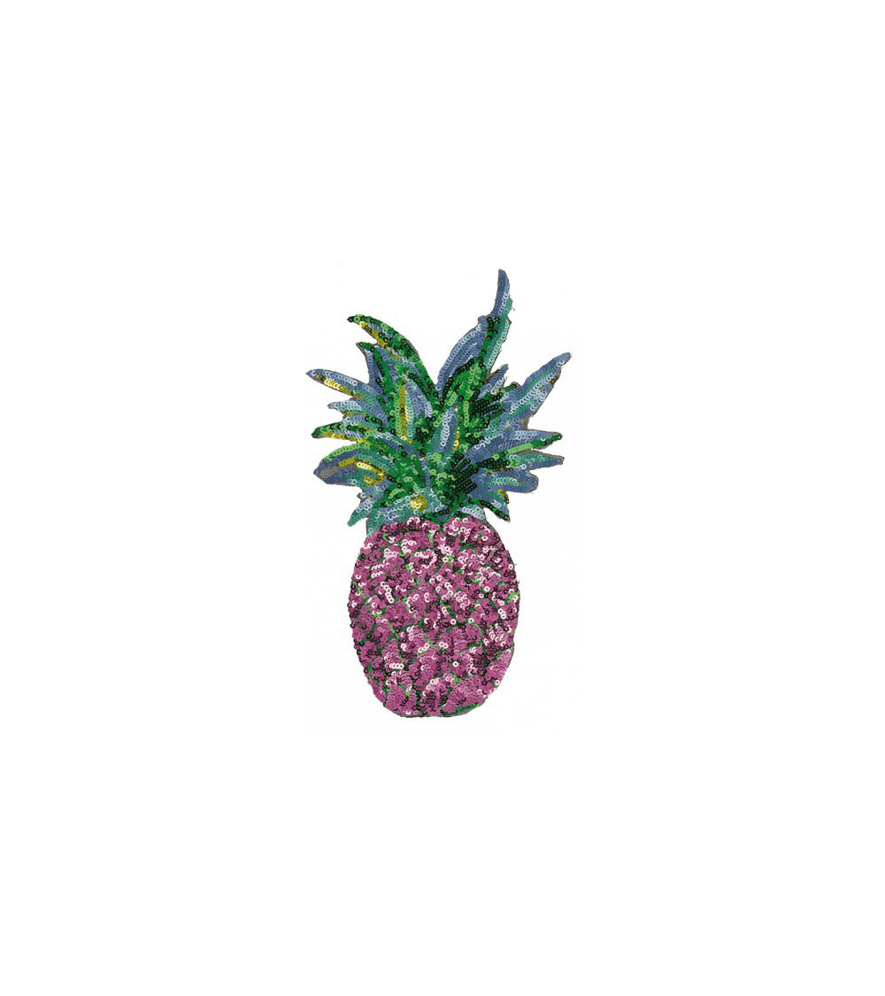 Pink Pineapple iron-on patch