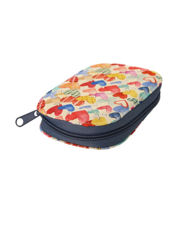 Pochette à couture 14cm x 9,5cm coeurs