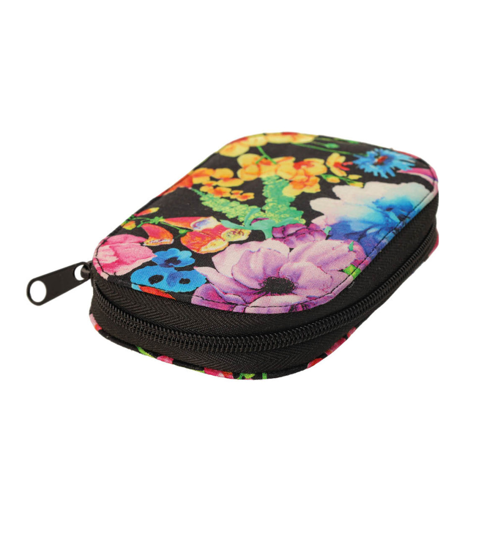 Sewing pouch 14cm x 9.5cm flowers