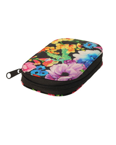 Custodia da cucito 14 cm x 9,5 cm fiori
