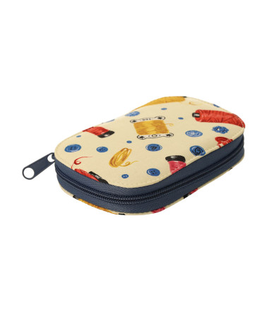 Custodia da cucito con fili da cucito 14 cm x 9,5 cm