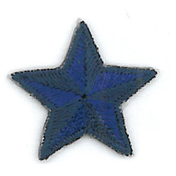 Ecusson thermocollant étoile bleu 2,5cm