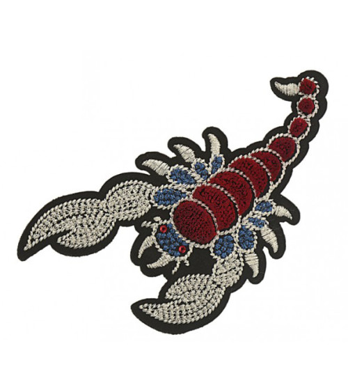 Large scorpion iron-on patch