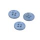 Lot de 6 boutons ronds coquillage 4 trous 11mm bleu bleu marine