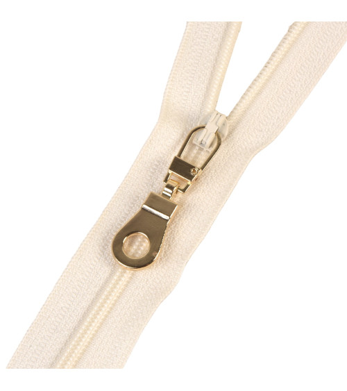 Fancy gold zipper 4cm