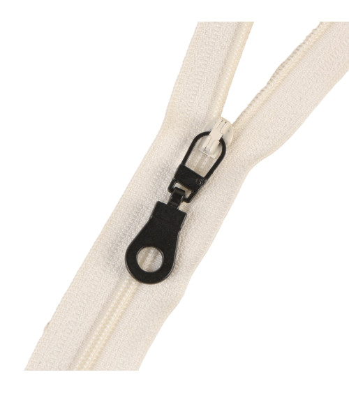 Gray fancy zipper 4cm