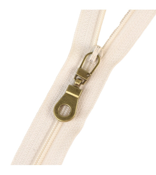 Fancy golden brass-plated zipper pull 4cm