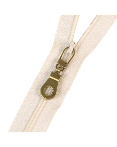 Ausgefallener goldener vermessingter Reißverschlussschieber, 4 cm