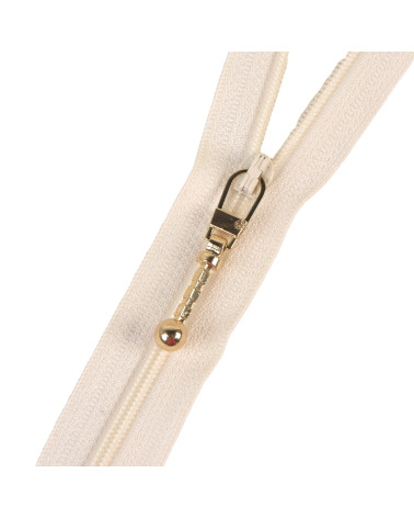 4.3cm gold fancy zipper