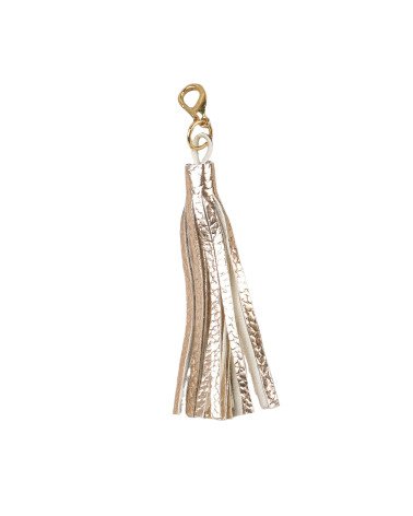 Pompom with rose gold clasp 9cm