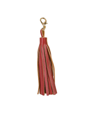 Pompom with red clasp 9cm