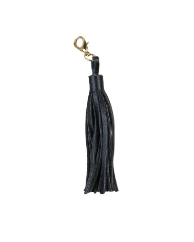 Navy blue pompom with clasp 9cm