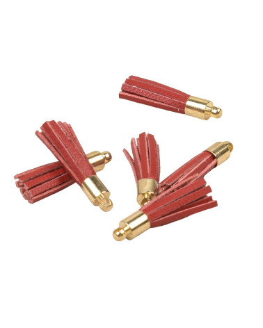 Mini-Pompons 6 Stück rot 2,5cm