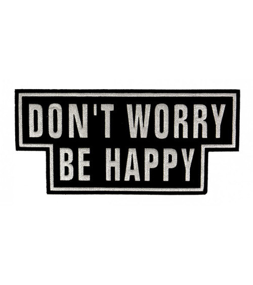 Don't worry be happy iron-on patch
