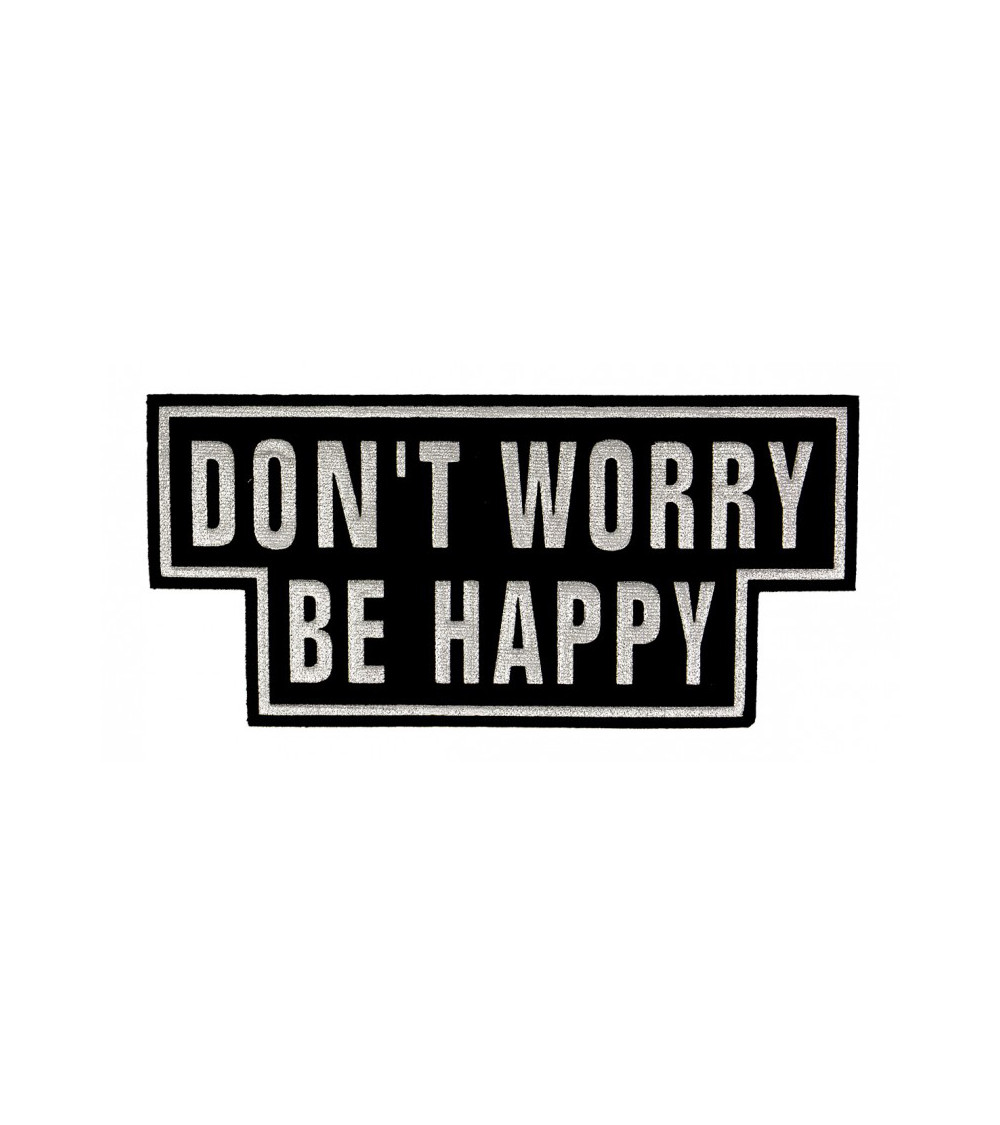 Don't worry be happy iron-on patch