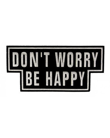 Don't worry be happy iron-on patch