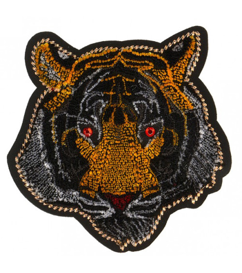 Large tiger iron-on patch 6cm