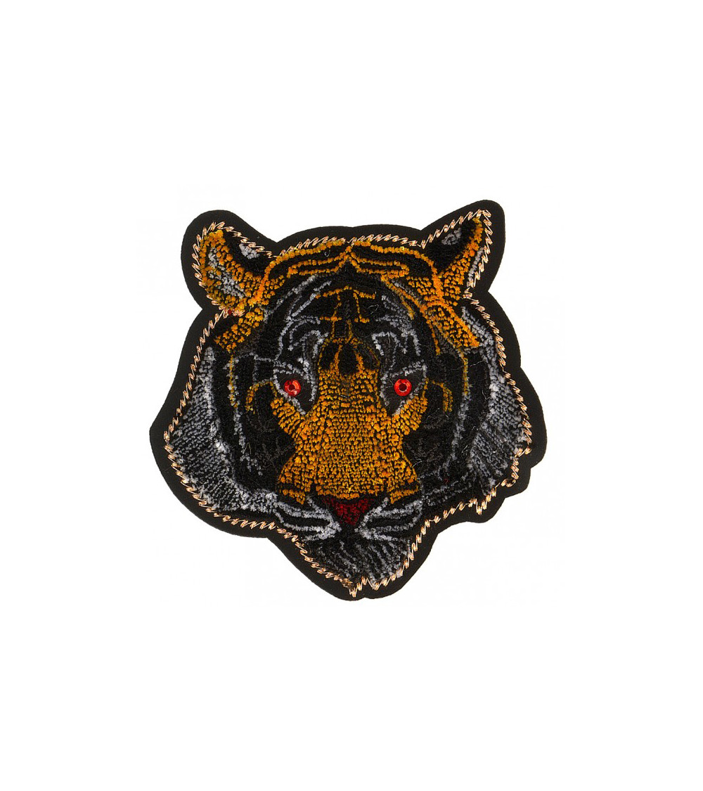 Large tiger iron-on patch 6cm