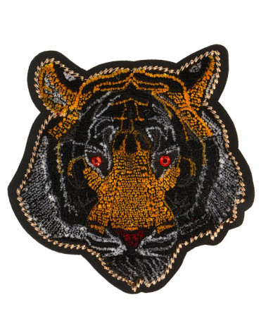 Large tiger iron-on patch 6cm