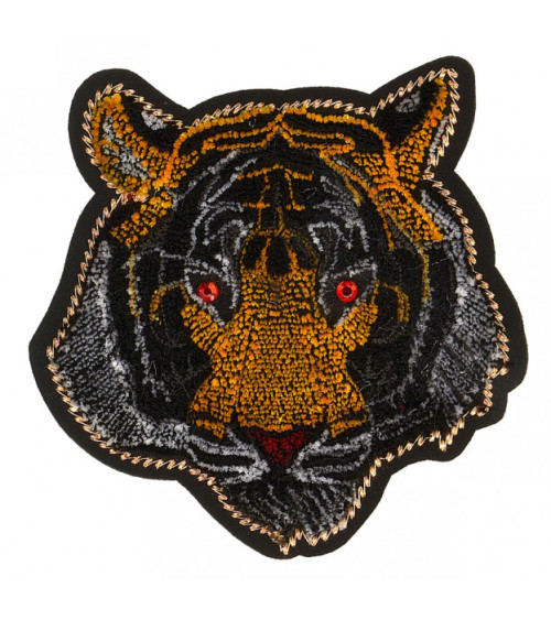 Ecusson thermocollant grand tigre 9cm