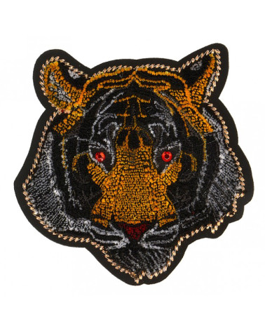 Large tiger iron-on patch 9cm