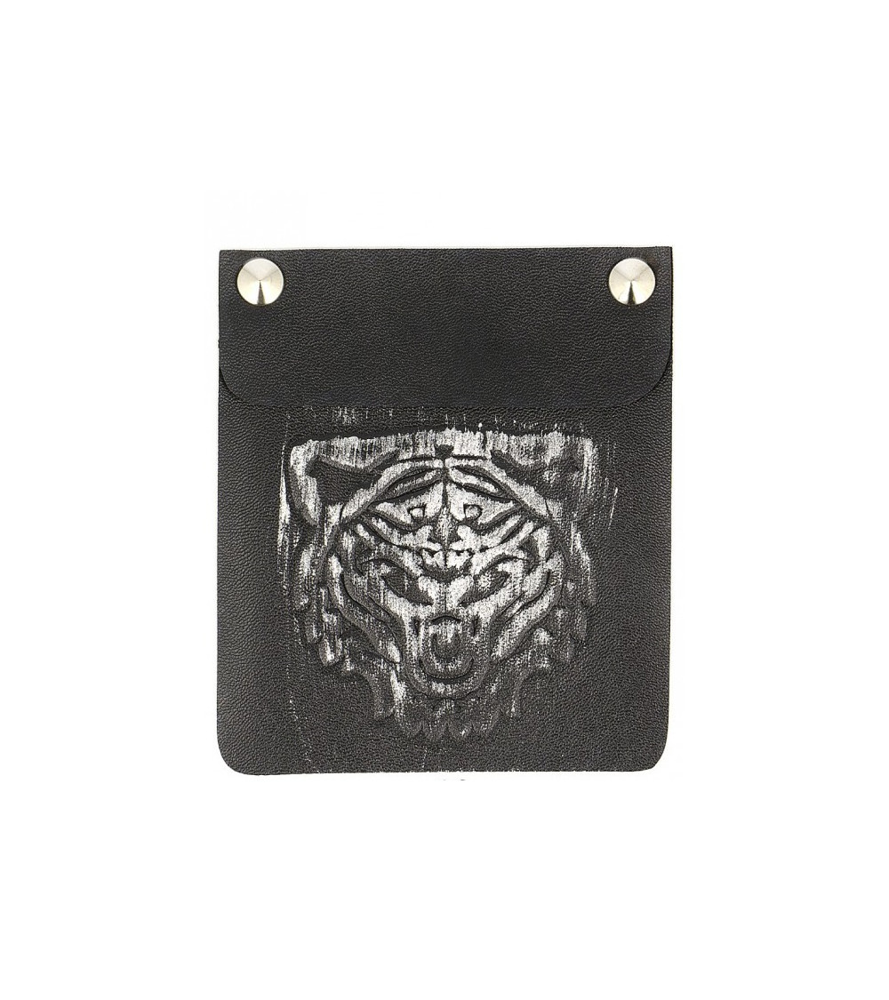Large gray and black tiger relief patch sewing patch