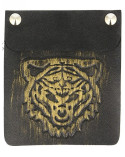 Ecusson à coudre grand patch relief tigre doré et noir