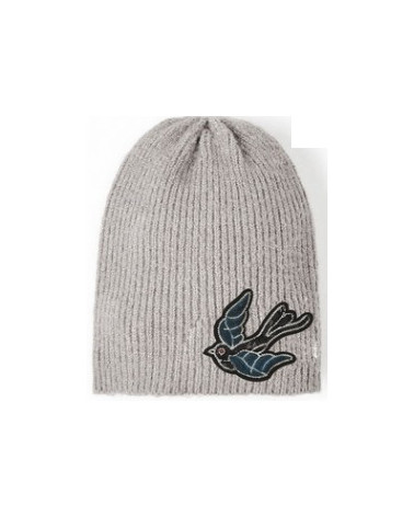 Large embroidered swallow iron-on badge