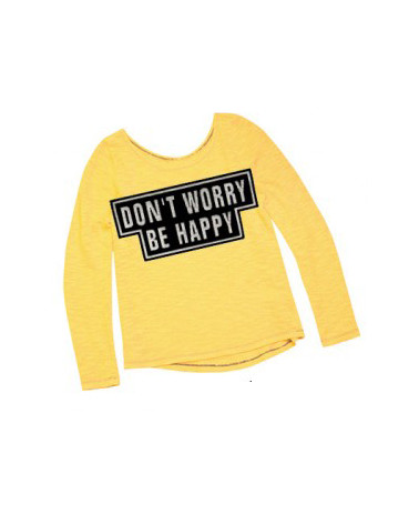 Don't worry be happy iron-on patch