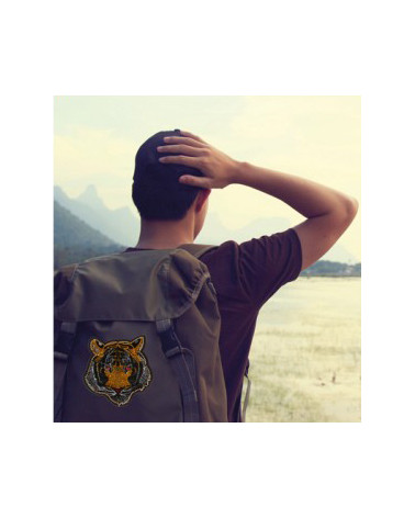 Large tiger iron-on patch 9cm