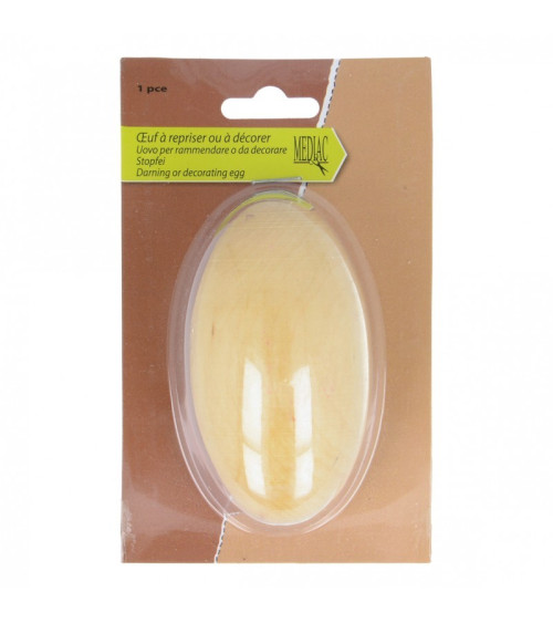 Egg to mend or decorate in wood