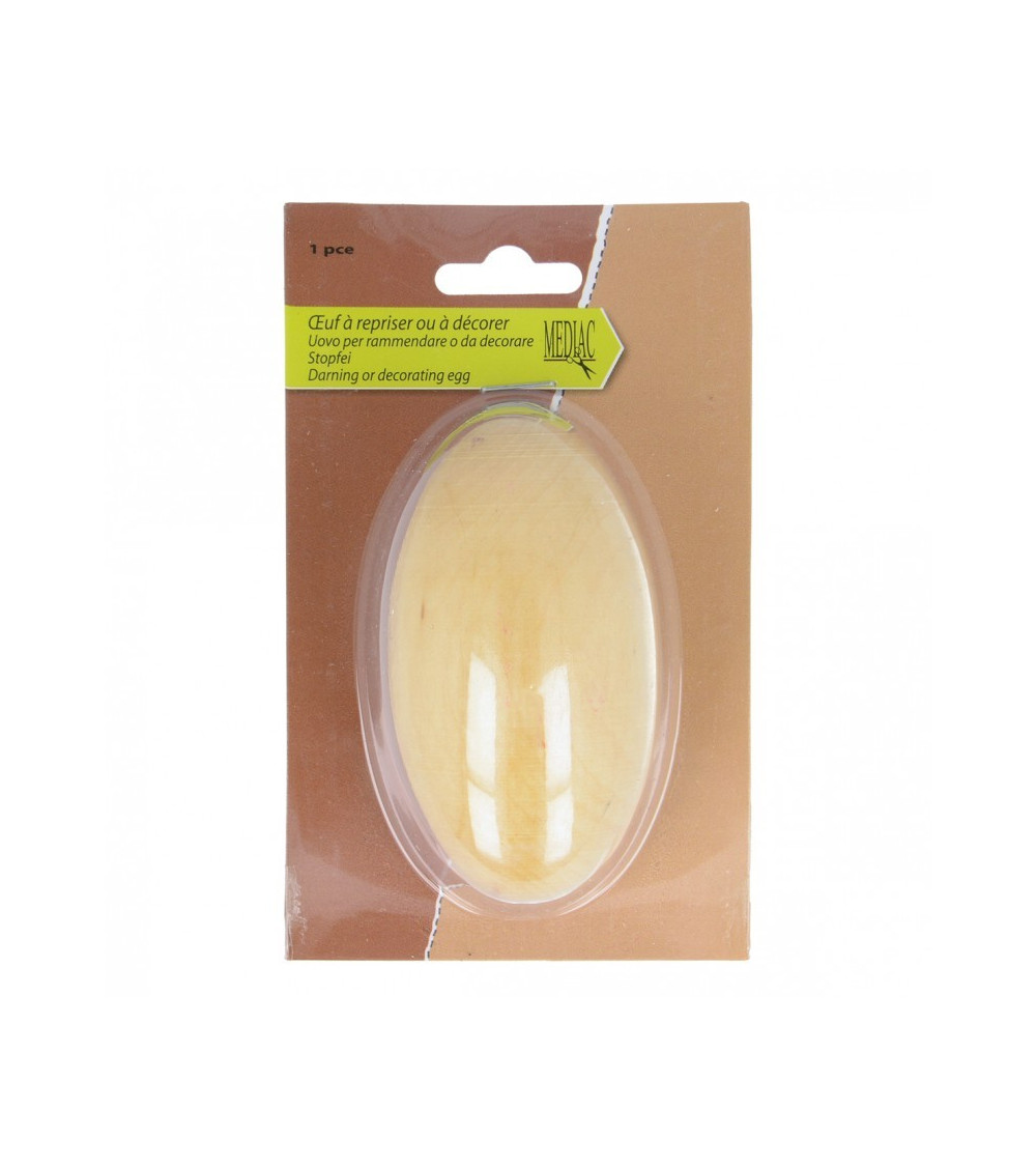 Egg to mend or decorate in wood