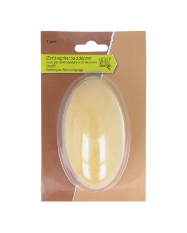 Egg to mend or decorate in wood