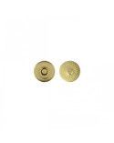 Lot de 2 fermoirs magnet à rivets couleur or 19mm