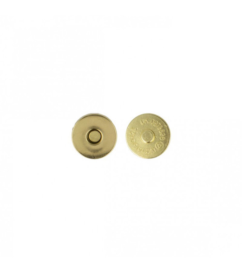 Set of 2 magnetic clasps with gold-colored rivets 19mm
