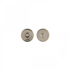 Lot de 2 fermoirs magnet à rivets couleur argent 19mm