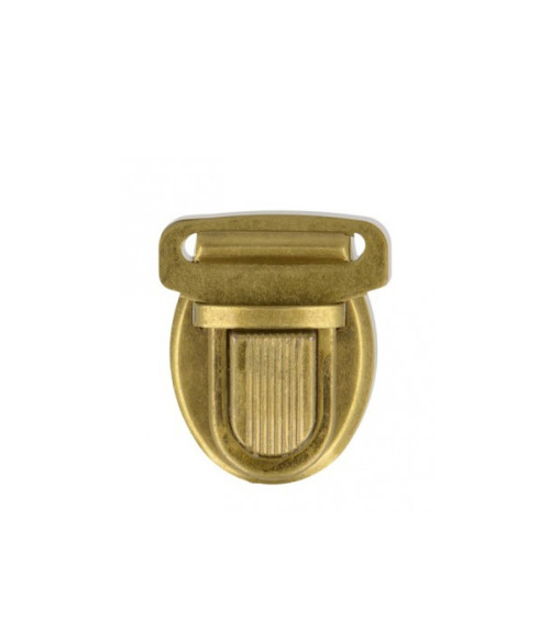 Antique gold colored satchel clip