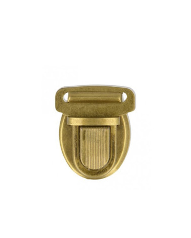 Antique gold colored satchel clip